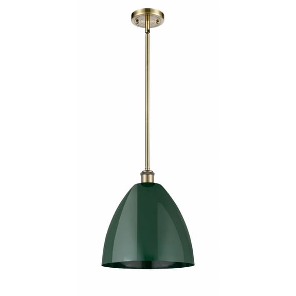 Innovations Lighting - Plymouth Dome - 1 Light Stem Hung Pendant In Industrial