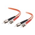 thumbnail image 1 of C2G 5m ST-ST 62.5/125 OM1 Duplex Multimode PVC Fiber Optic Cable ST multi-mode 5 m - Orange - Câble Patch - (m) à ST multi-mode (m) - - Fibre Optique - Recto Verso - 62.5 / 125 Microns - OM1 - Moulé - Orange, 1 of 4