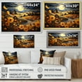 thumbnail image 4 of Designart "Farmhouse landscapes Of Gold II" Farm Floater Framed Canvas Wall Art, 4 of 7