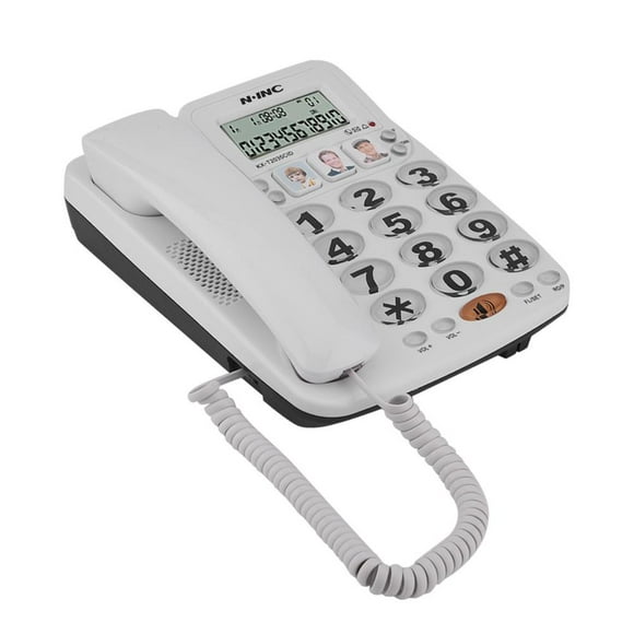 Ccdes 2-line Corded Phone with Speakerphone Speed Dial Corded Phone with Caller ID for Home/Office, Corded Telephones for Home,Corded Phone with Speakerphone