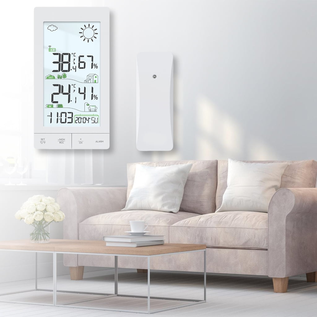 Advanced Weather Stations touch screens Thermometers Hygrometer Weather Forecasters for Home & Garden Monitorin