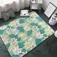 Rugs for Living Room Lotus Flower1 60x39in NonSlip Area Rugs Living