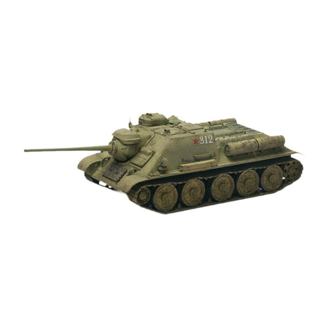 1:72 Modelo de tanque de ensamblaje Russian SU 85M, modelo de tanque moderno 4D, educación de adornos para niños regalos de vacaciones para niños
