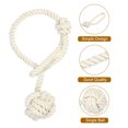 thumbnail image 3 of Uxcell 2Pcs Curtain Tiebacks Rope with Single Ball for Indoor/Outdoor Curtains, Beige, 3 of 5