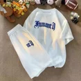thumbnail image 2 of Chándal informal de moda de gran tamaño de verano, traje holgado para correr con diseño de gofre, conjunto de 2 piezas de camiseta holgada de manga corta y pantalones cortos deportivos para hombre, 2 of 5