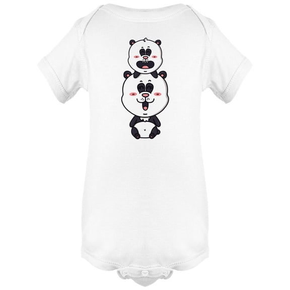 Kawaii Pandas Family Bodysuit Infant -Image by Shutterstock, Newborn