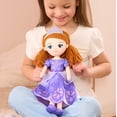 thumbnail image 2 of Disney Jr. Sofia the First Deluxe Large Plush Sofia Doll, 13.5-inch Soft Craft-Style Princess Plush with Yarn Hair and Embroidered Details, Ages 3+, 2 of 6