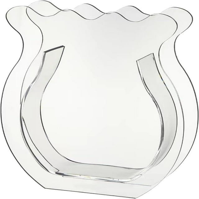 Clear Acrylic Fish Tank Vase Modern Desktop Aquarium Small Transparent Durable Thickened Design Smooth Finish Home Dorm