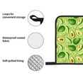 thumbnail image 4 of Cauagu Green Avocado Print Oven Mitts and Pot Holders 4 pcs Set,Extra Thicken Long Kitchen Oven Glove Potholders BBQ Gloves-Oven Mitts and Pot Holders(11 Inch), 4 of 6