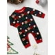 thumbnail image 4 of Pijamas familiares a juego de Navidad 2025, pijamas de dibujos animados de Papá Noel, conjunto de ropa para adultos y niños, mono de bebé + ropa para perros, 4 of 5