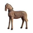 thumbnail image 3 of Rirozkan Rattan Horse Statue, Woven Horse Figurine Home Decor, Wicker Horse Boho Farmhouse Accent for Shelf Decor and Living Room Table Centerpiece, 3 of 6