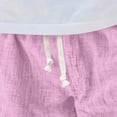 thumbnail image 5 of Men's Linen Shorts Casual Elastic Waist Drawstring Summer Beach Vacation Yoga Golf Shorts with Pockets, 5 of 7