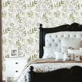 thumbnail image 2 of Peel and Stick Wallpaper Soft Greenery Watercolor Leaf Light Dark Green Shades Wall Mural 23.6in x 9.8ft Self Adhesive Removable Wall Paper Renter Friendly Wallpaper for Nursery Bedroom Cabinets, 2 of 8