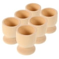 thumbnail image 6 of OUNONA 6pcs Easter Egg Stands for DIY Crafts Wooden Egg Holder Boiled Eggs Stand Cute Egg Display Stand for Countertop Unfinished Wood Egg Cups, 6 of 8