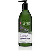 Avalon Organics Hand & Body Lotion, Nourishing Lavender 12 oz (Pack of 4)