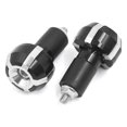 thumbnail image 2 of Unique Bargains Motorcycle Black Silver Tone Brake Clutch Handle Bar Grip End Plug Cap 2 Pcs, 2 of 3