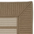 thumbnail image 2 of 7' x 9' Tan and Beige All Purpose Handcrafted Reversible Rectangular Outdoor Area Throw Rug, 2 of 2