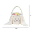 thumbnail image 3 of Zmeidao Easter Bunny Basket Easter Egg Hunting Basket for Boys Girls Plush Easter Gift Bags with Long Ear Easter Tote Bags for Easter Decorations Candy Gifts Toy Storage, 3 of 6