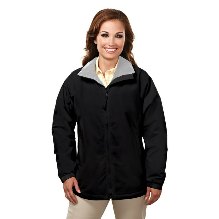 Tri Mountain Adventure 8820 Nylon Jacket With Fleece Lining Large Black Gray Walmart