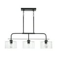 thumbnail image 4 of Capital Lighting 838435MB 3 Light 12-1/4" Tall Linear Chandelier - Black, 4 of 7