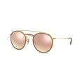 thumbnail image 5 of Ray-Ban Round Double Bridge Black Sunglasses, RB3647N-002/58-51, 5 of 21
