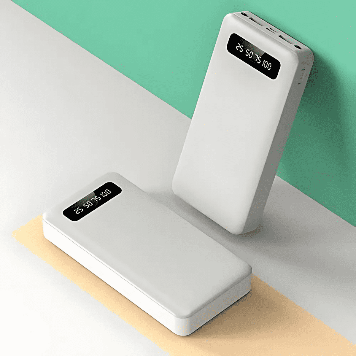 Entronix Power Bank 20,000 mAh Portable Charger With Dual USB and Type C Port, Black
