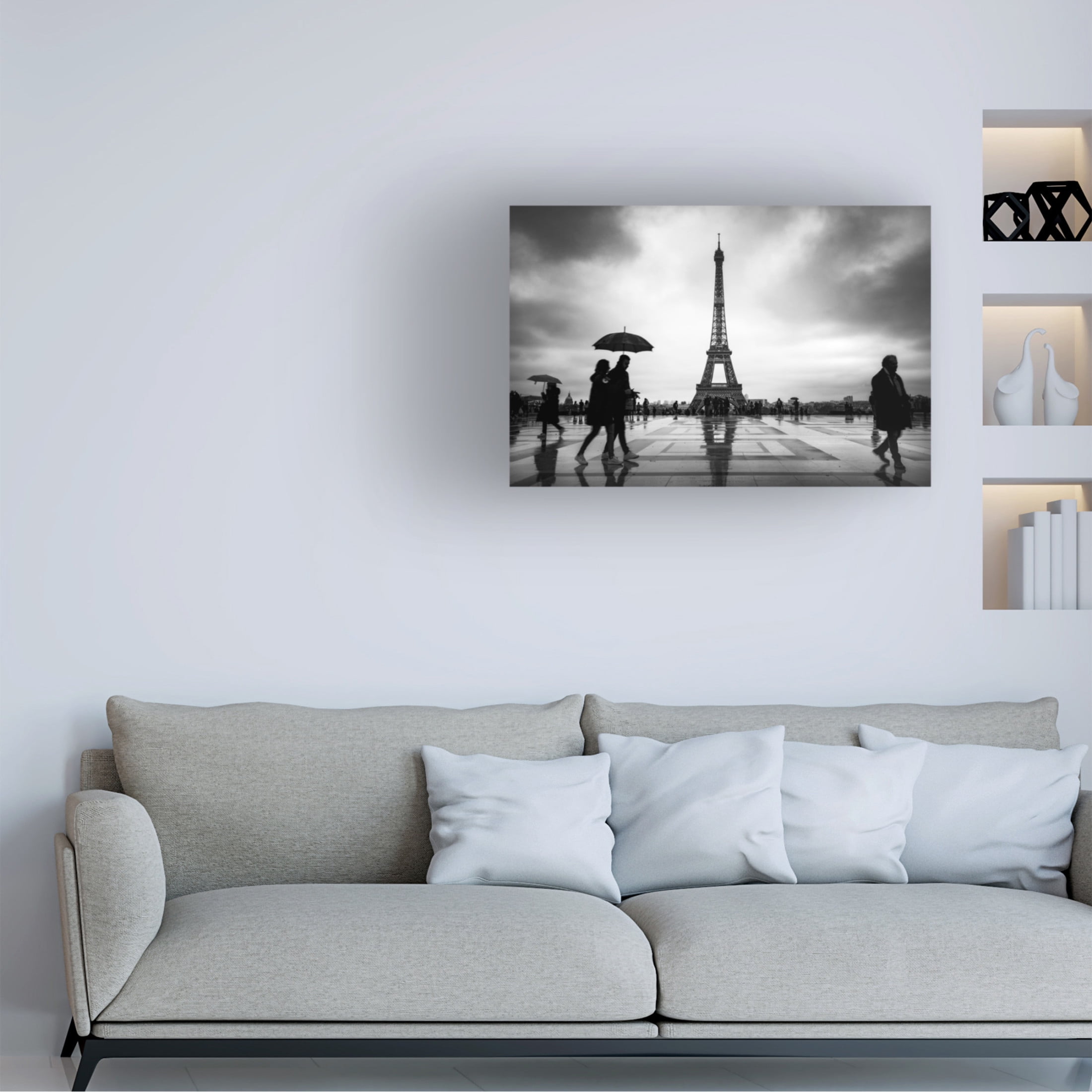 Canvas Wall Art - Andrei Ionut Dascalu 'Paris' Wall Art for Living Room, Bedroom, or Office Décor by Trademark Fine Art - 32 x 22 Inches