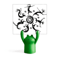 thumbnail image 1 of Celebrar la silueta mexicana Mexico totems Dance Estante de notas, estante de ranas de animales de dibujos animados, 1 of 3