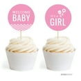 thumbnail image 1 of Bubblegum Pink Chevron Cupcake Topper DIY Party Favors Kit, 20-Pack, 1 of 3
