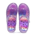 thumbnail image 5 of Gyujnb Girls Heart Print Glitter Jelly Mary Jane Shoes Soft Sole Casual Footwear, Adjustable Strap Closed Toe Water Shoes (Toddler, Little Girls),3-3.5 Years, 5 of 6