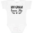 thumbnail image 3 of Inktastic My Gram Loves Me Scandinavian Girls Baby Bodysuit, 3 of 5