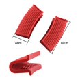 thumbnail image 4 of CRCMURE Apron Sleeve Silicone Pot Handle Set Silicone Kitchen Supplies Pot Handle Set Honeycomb Pot Ear Clip Set, 4 of 4