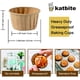 thumbnail image 2 of katbite Paper Muffinförmchen, 150 Stück Mini Cupcake Formen für Hochzeit, Geburtstag, Party, Einweg Backbecher in Weiß, Braun, Dunkelbraun, 2 of 5