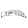 thumbnail image 5 of vidaXL Door Canopy, Outdoor Awning for Porch & Patio, Polycarbonate Cover, 157.5x39.4 In, Gray, 5 of 6