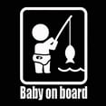 thumbnail image 7 of Walbest 1 Pcs Car Sticker - Fishing Baby on Board Reflective Decals Sticker Decoration Universal, 7 of 7