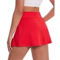 thumbnail image 4 of Gealkoca Skirts for Women Elastic High Waisted Tennis Skirt with 2 Pockets Athletic Golf Workout Sports Shorts Womens Flowy Athletic Workout Skirts, 4 of 4