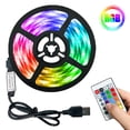 thumbnail image 2 of Tira de luz USB RGB Tablero desnudo Lámpara de cinta Control remoto Retroiluminación (5m) Lamparas Tmvgtek Para estrenar, 2 of 9