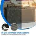 thumbnail image 4 of Dextrus 80 Gallon Resin Deck Box,Outdoor Storage Box with Lockable lid for Patio Furniture, Light Brown, 4 of 8