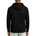 thumbnail image 3 of Domuza Men's Lightweight Long Sleeve Pullover Hoodies, Loose Fit Hooded Sweatshirts with Convenient Pockets, Soft Athletic Casual Tops Black L, 3 of 3