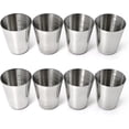 thumbnail image 1 of 8pcs Shot Glasses With Cup Holder, Stainless Steel Schnapps Cups, 30ml, 1 of 5