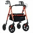 thumbnail image 7 of ELENKER Rollator Walker with 10" All-Terrain Wheels, Adjustable Padded Seat for Seniors, Red, 7 of 7