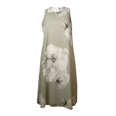 Calvin Klein Women's Floral Chiffon Shift Dress