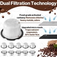 thumbnail image 4 of 12-Pack Coffee Water Filter Replacement for C7CGFLTR, Compatible with Café and GE Profile Grind & Brew Machines,Charcoal Cartridges to Enhance Taste & Protect Machine, 4 of 4
