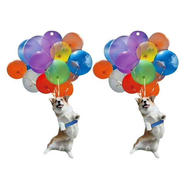 Cute Dog Car Hanging Ornament with Colorful -Balloon Hanging Ornament Decors HOT