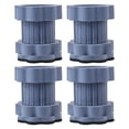 thumbnail image 1 of FUTUREORYY 4Pcs Blue Plastic Washer Machine Anti Vibration Pads with Elephant Foot Shape 3.1x2.8x2.8in, 1 of 5