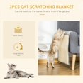 thumbnail image 4 of PawHut 2PCs Cat Scratching Pad Board Mat Blanket Kitten Scratcher Grey, 4 of 10