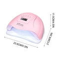 thumbnail image 3 of Ashosteey UV Light for Nails, 54W LED Nail Light, Fast Nail Dryer with Automatic Sensor, Fast Curing Portable Nail Dryer, Fingernail and Toenail, 3 of 5