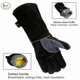 thumbnail image 2 of SZTXJ Extreme Heat and Fire Resistant Leather Gloves with Kevlar Stitching for Fireplace, Stove, Oven, Grill, Welding, BBQ (16 inch), 2 of 5
