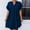 Navy, variant on Fznquz Summer Dresses for Women Casual Midi 2026 Green A-Line Ruffle Sleeve Loose V Neck Short Sleeve Women Spring Fashion