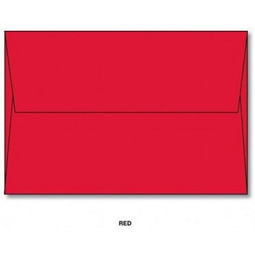 Valentine's Day - A7 Envelopes Bright Red - 25 Envelopes Per Pack